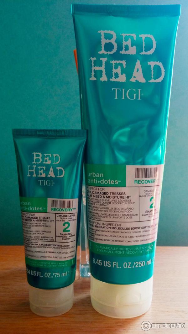 Шампунь увлажняющий для сухих поврежденных волос Tigi Bed Head Recovery фото