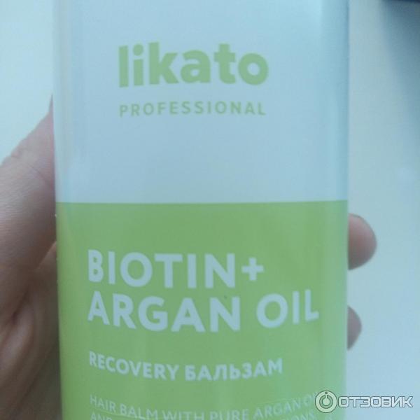 Бальзам для волос восстанавливающий Likato Biotin+argan oil фото