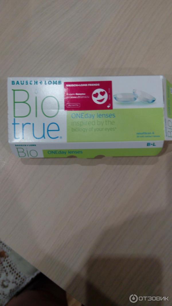 Однодневные контактные линзы Bausch&Lomb Biotrue ONEday фото