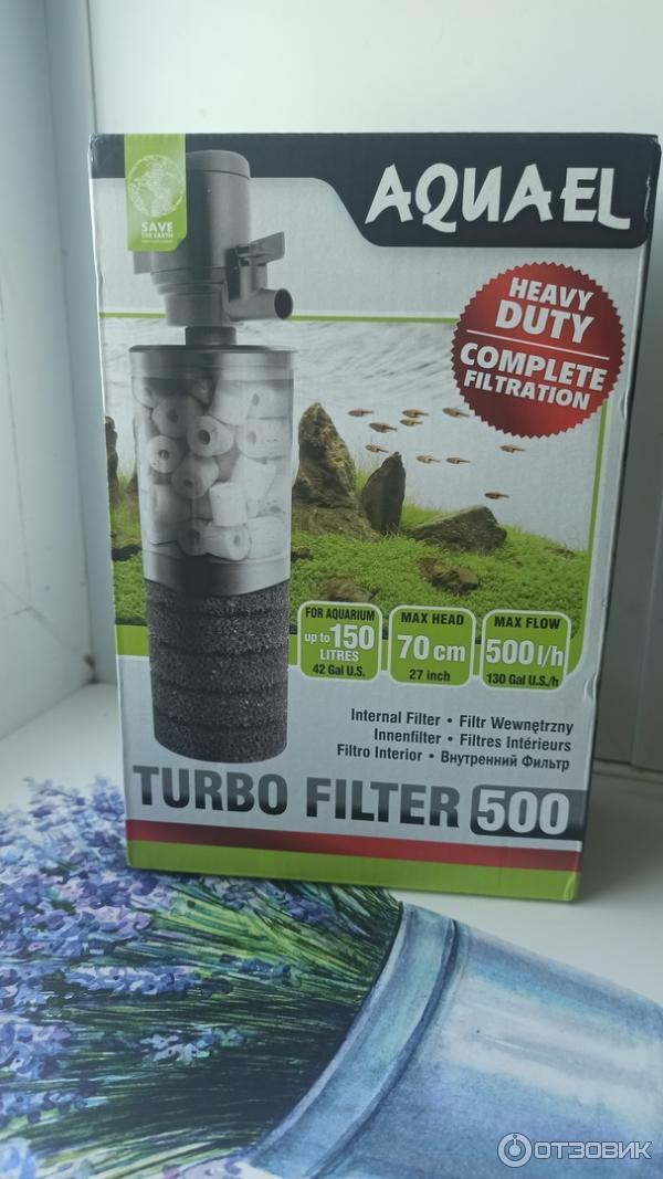 Отзыв о Фильтр аквариумный внутренний Aquael Turbo 500 | Хороший фильтр