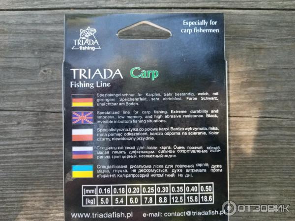 Леска Triada Carp Strong Master фото