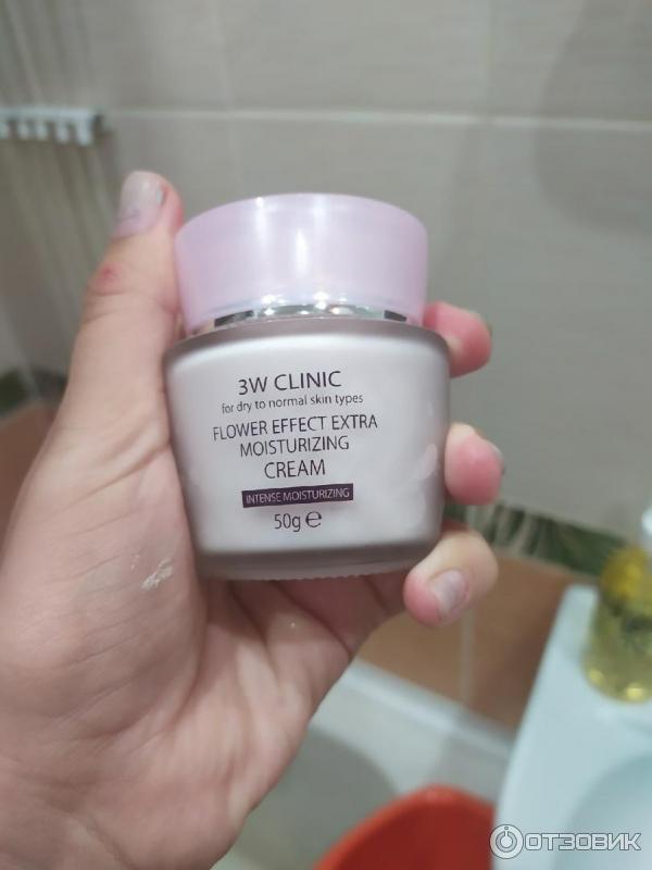 3W Clinic Flower Effect Extra Moisturizing Cream