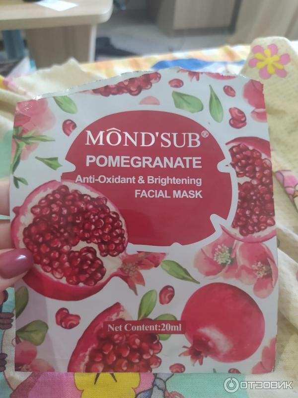 Тканевая маска для лица Mondsub Pomegranate фото