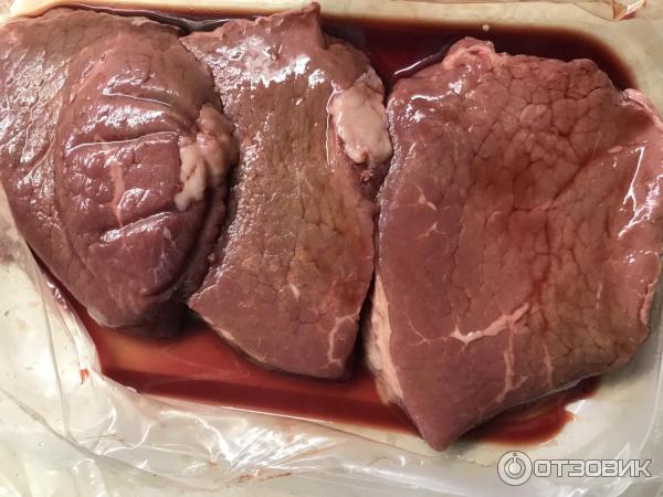 Мясо Мираторг Black Angus Медальоны из яблочка говядины фото
