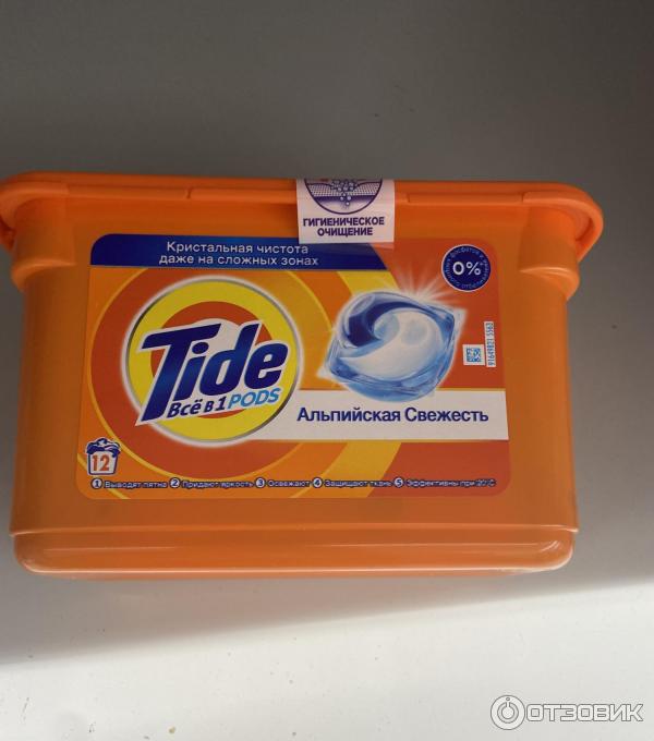 Капсулы для стирки Tide 3in1 Альпийская свежесть фото