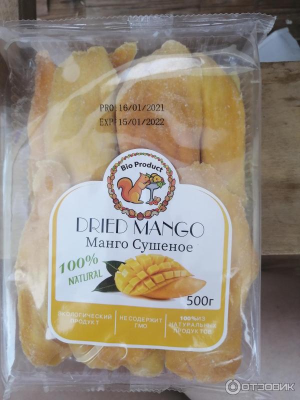 Манго сушеное Kong Dried mango фото