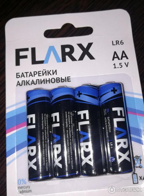 Алкалиновые батарейки Flarx AAA 1.5V фото