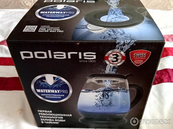 Электрический чайник Polaris PWK 1077 CGL WATER WAY PRO фото