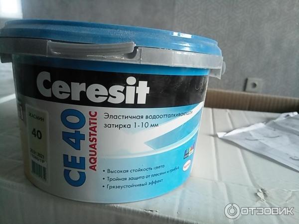 Затирка для швов Ceresit CE 40 фото