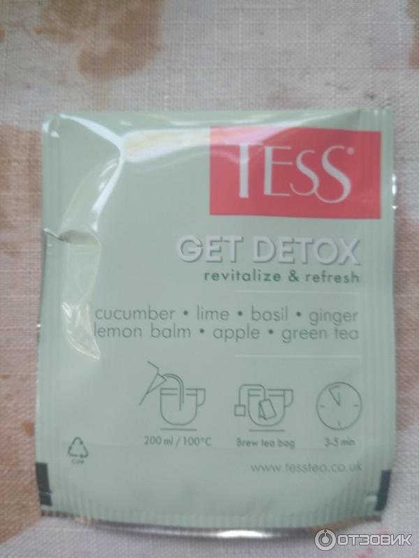 Чай Tess Get Detox фото