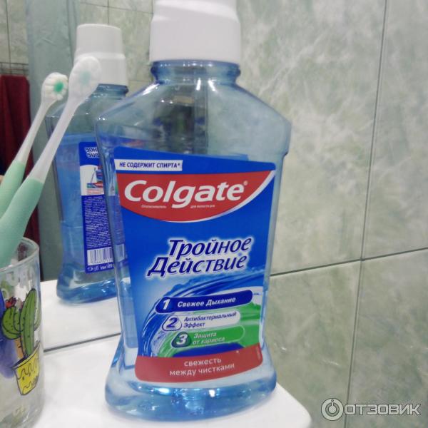 Ополаскиватель для полости рта Colgate Тройное действие фото