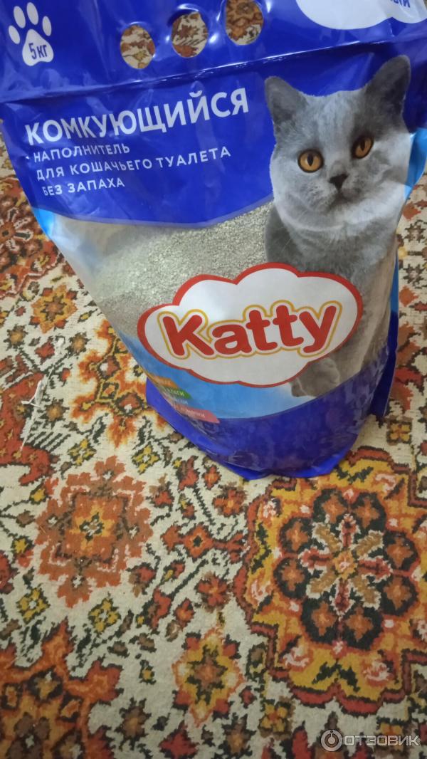 Наполнитель для кошачьего туалета katty