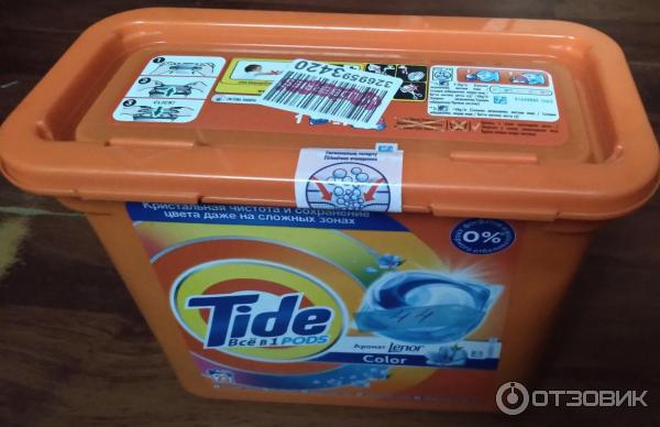 Гель-капсулы для стирки Tide С прикосновением аромата Lenor фото