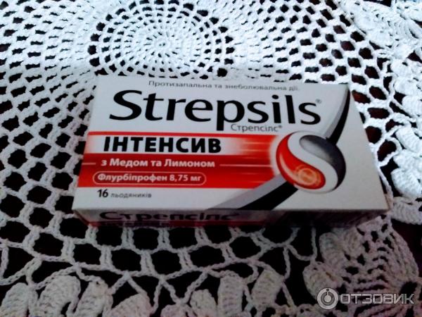 Таблетки для рассасывания Strepsils Intensive фото