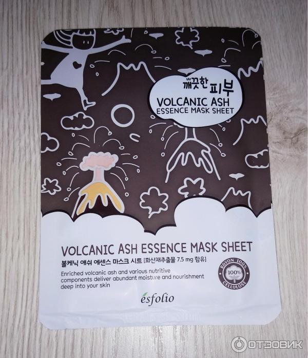 Тканевая маска Esfolio Volcanic Ash Essence Mask Sheet фото