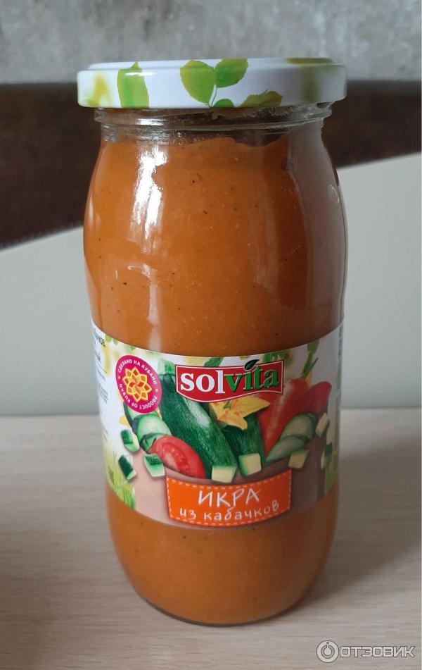 Икра из кабачков Solvita фото