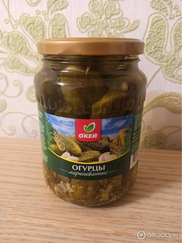 Огурцы маринованные Окей фото