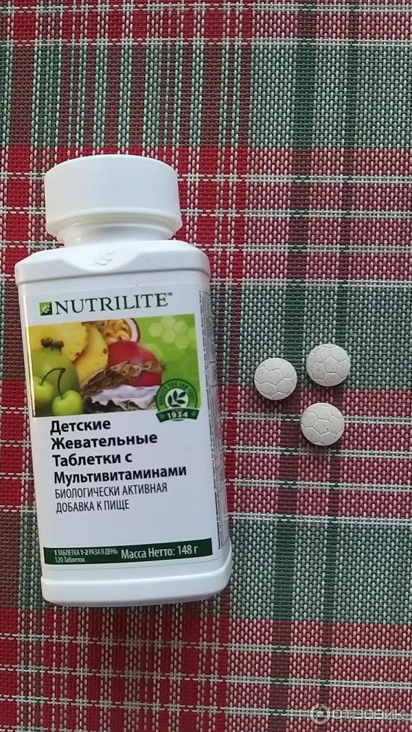 Жевательные таблетки Amway Nutrilite Мультивитамин фото