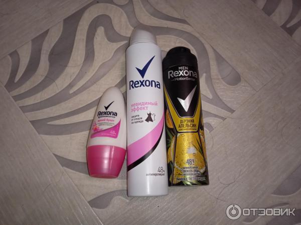 Rexona MotionSense яркий букет, Rexona невидимый эффект, Rexona men MotionSense дерзкий апельсин