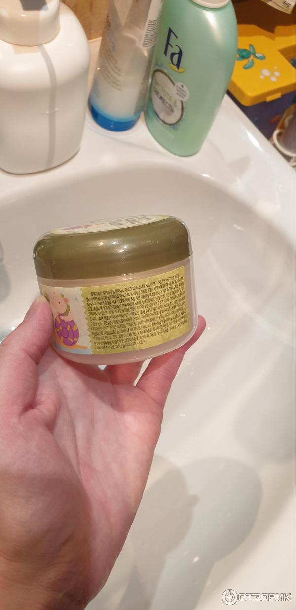 Крем-маска для лица Elizavecca Milky Piggy Glutinous Mask 80% Snail Cream фото