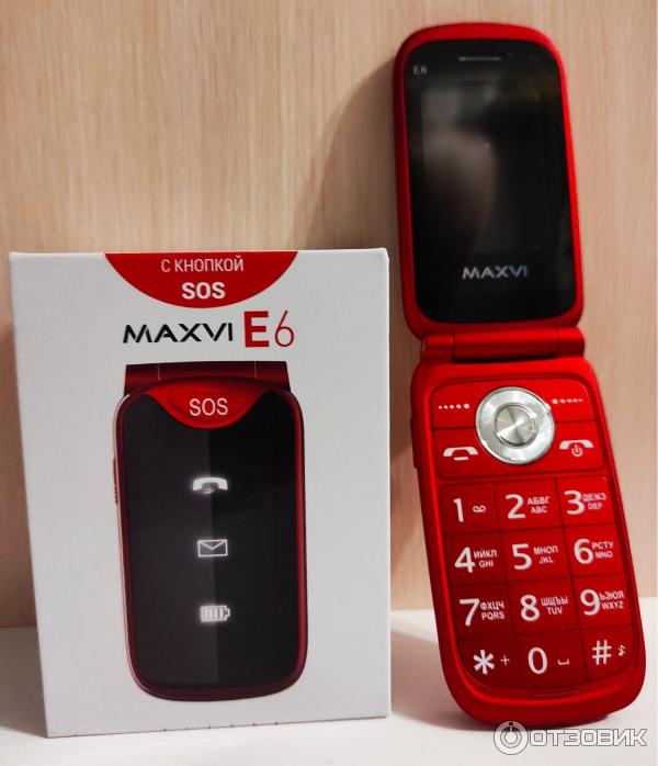 Отзыв о Сотовый телефон Maxvi E6 | Красивая,стильная раскладушка,но для ...