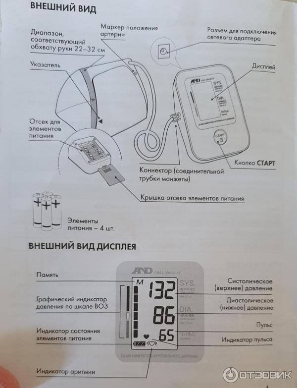 Автоматический тонометр A&D UA-888 фото