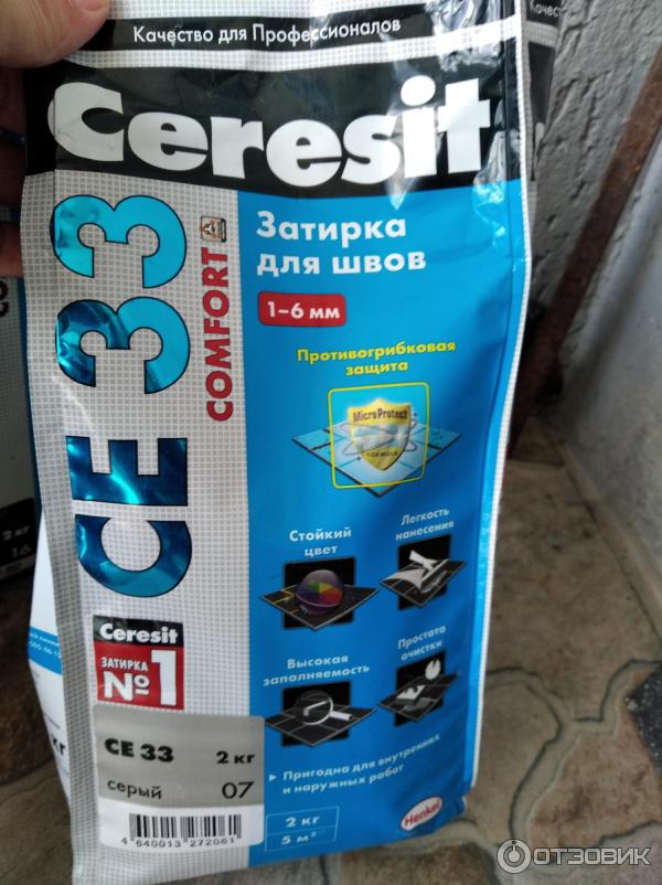 Затирка для швов Ceresit CE 33 Comfort фото