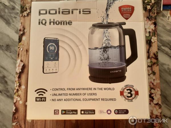 Электрочайник Polaris PWK 1712CGLD WIFI IQ Home фото