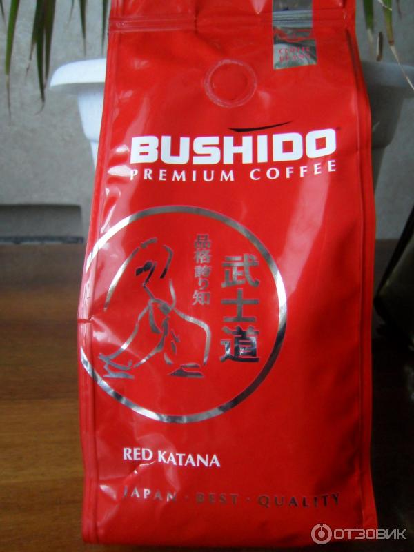 Кофе в зернах Bushido Red Katana фото