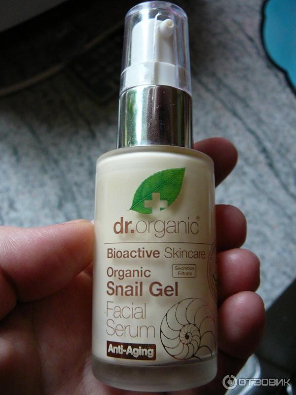 Сыворотка для лица с экстрактом улитки Dr. organic Bioactive Skincare Organic Snail Gel Facial Serum фото