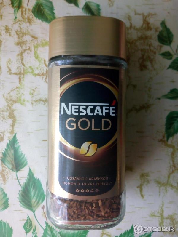 Кофе Nescafe Gold растворимый сублимированный с добавлением натурального жаренного молотого кофе фото