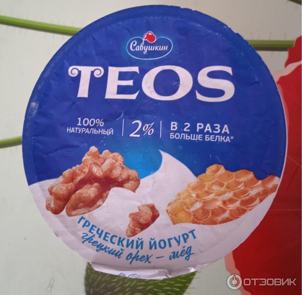 Йогурт греческий грецкий орех - мед Teos