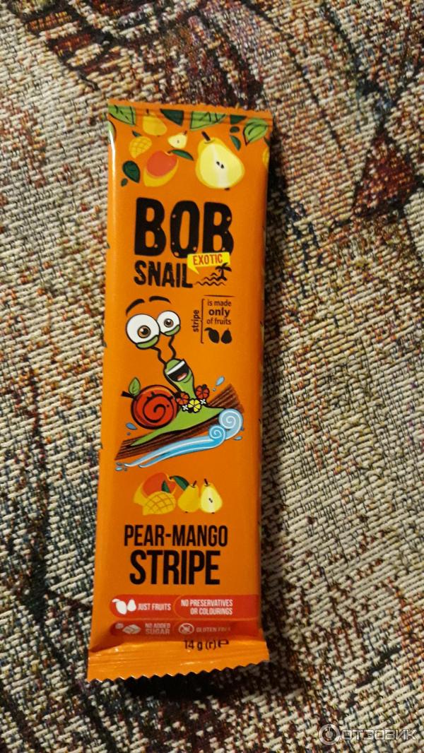 Натуральные яблочные конфеты Эко Снек Bob snail фото