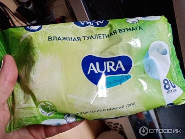 Влажная туалетная бумага Aura Ultra Comfort фото