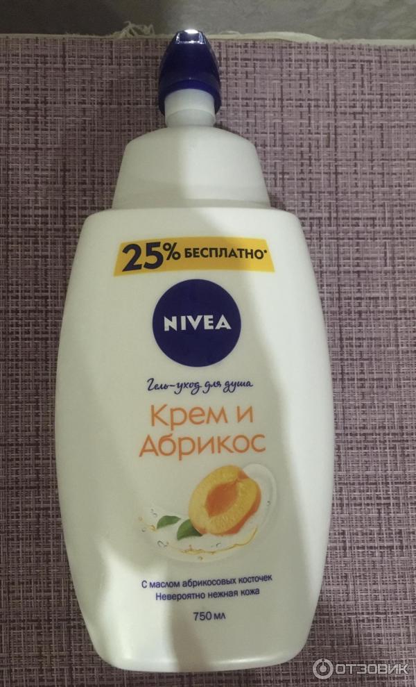 Гель для душа Nivea Крем и абрикос фото