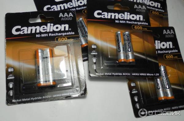 Camelion AAA 600mAh Ni-Mh BL-2