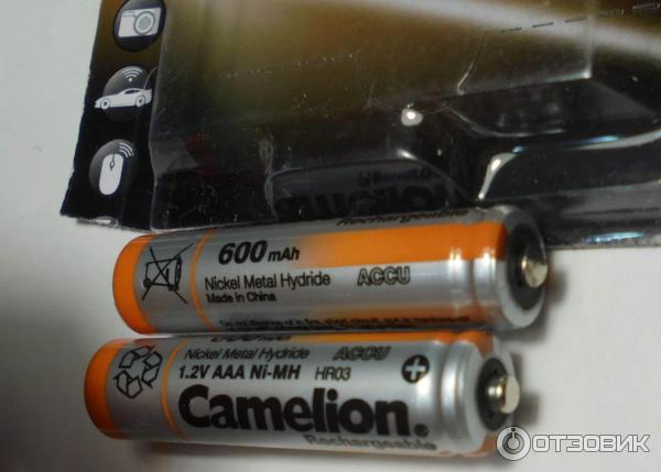 Camelion AAA 600mAh Ni-Mh BL-2