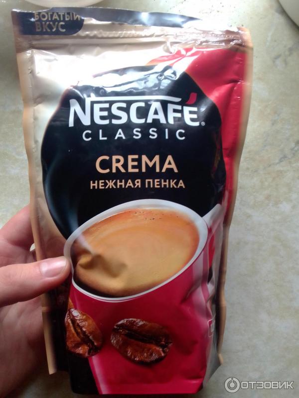 Кофе Nescafe Classic с пенкой Crema фото