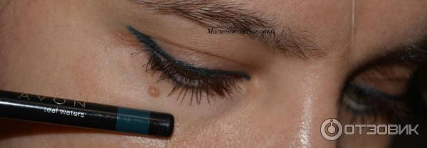 Карандаш для глаз Avon Glimmerstick waterproof eye liner - оттенок Teal Waters Морская волна