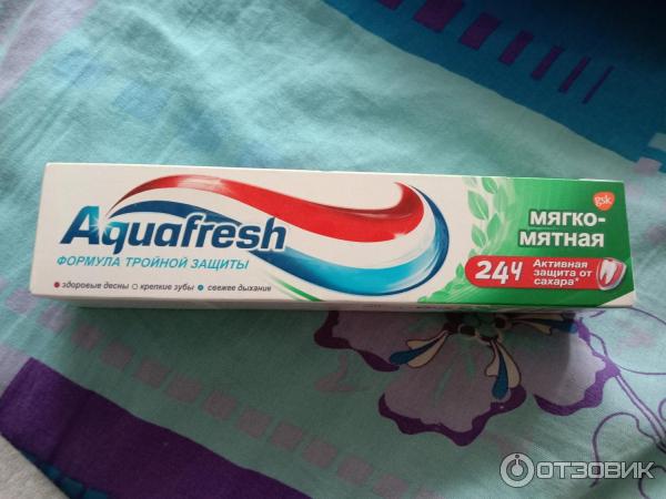 Зубная паста Aquafresh Формула тройной защиты фото