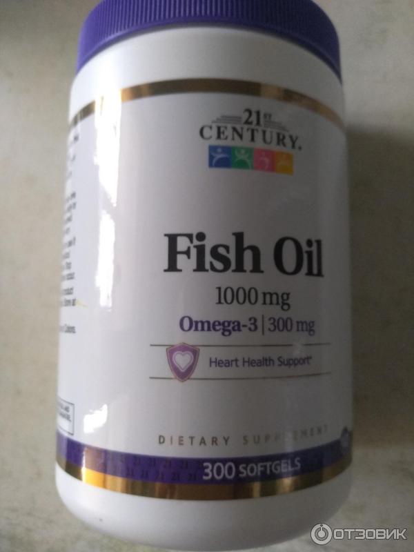 Бад рыбий жир 21 Century Fish Oil Omega-3 1000 mg фото