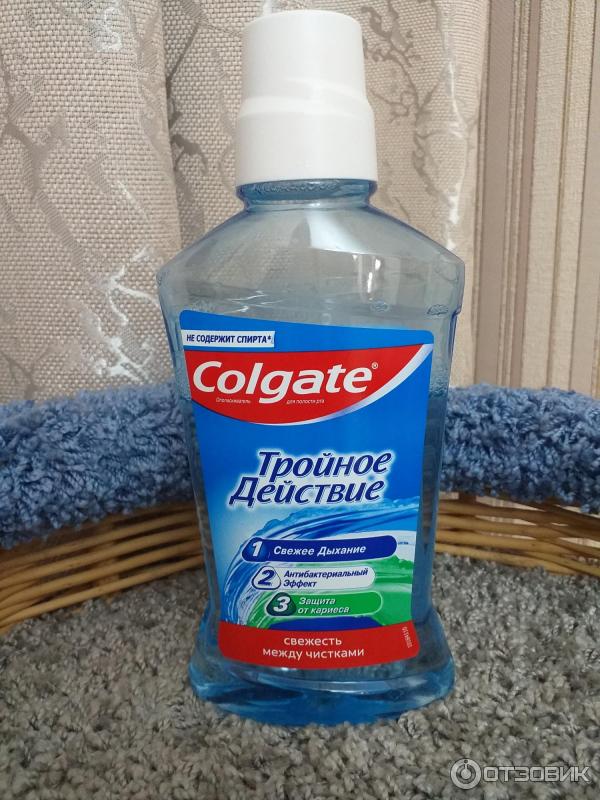 Ополаскиватель для полости рта Colgate Тройное действие фото