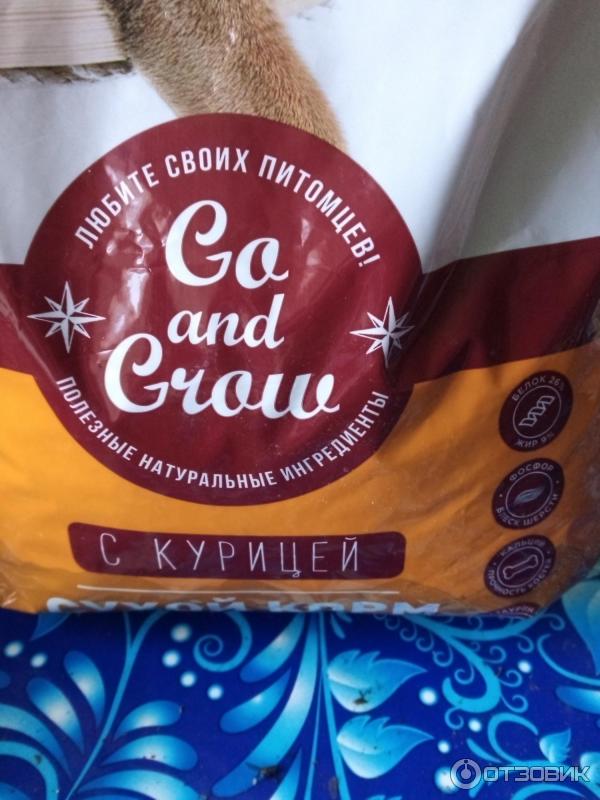 Отзыв о Корм полнорационный сухой для кошек всех пород с курицей Go and ...