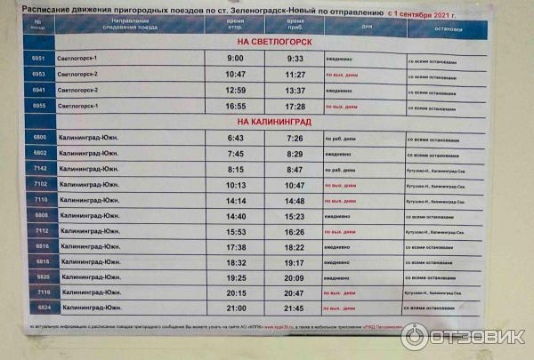 Зеленоградск как добраться из калининграда на электричке