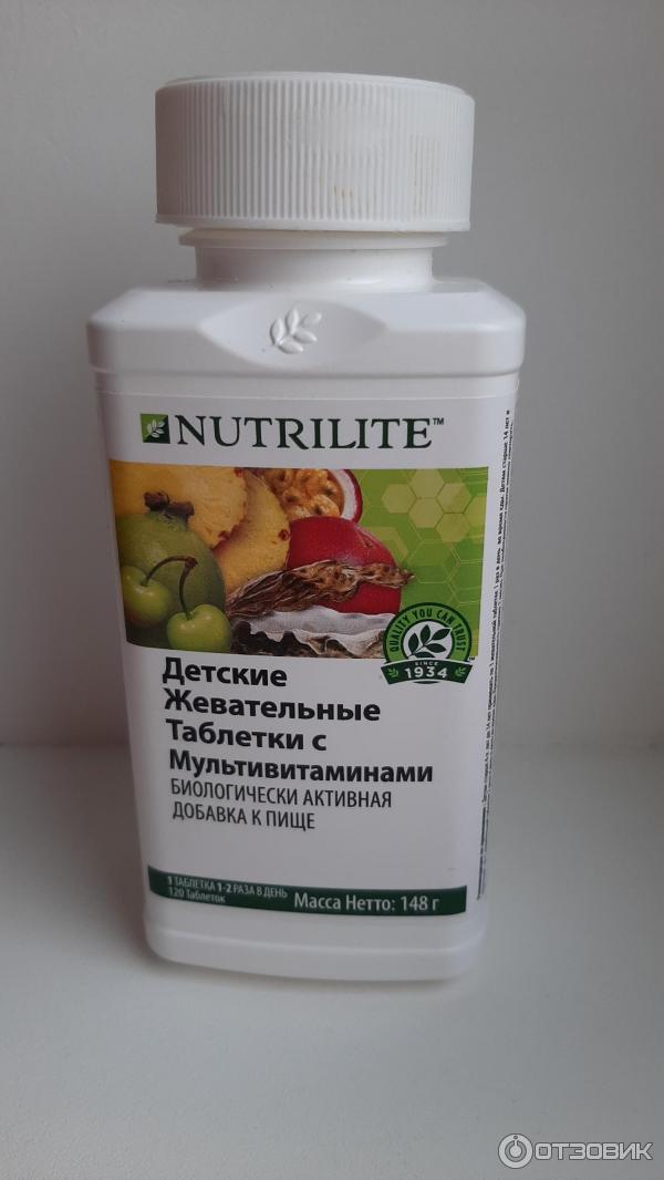 Жевательные таблетки Amway Nutrilite Мультивитамин фото