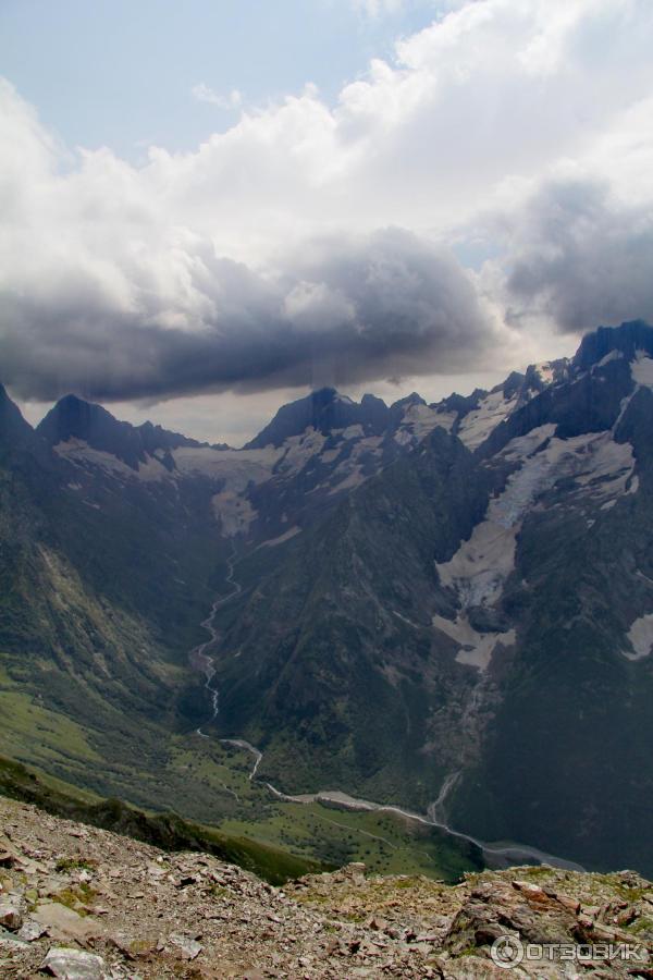 Канатная дорога в пос. Домбай (Россия, Карачаево-Черкессия) фото