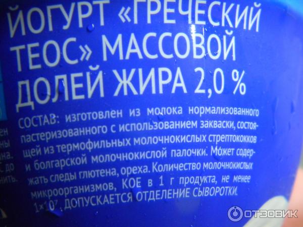 Йогурт Савушкин продукт Греческий 2% натуральный фото