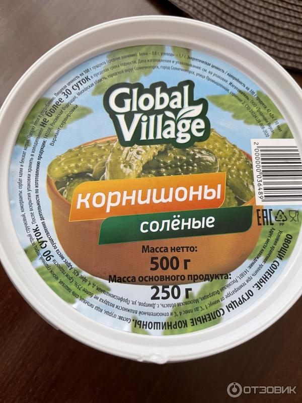 Корнишоны соленые Global Village фото