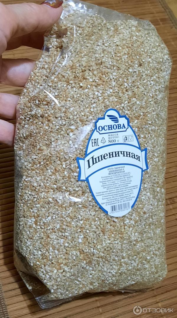 Крупа пшеничная темная Основа фото