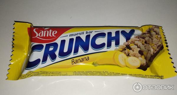 Батончик мюсли Sante Crunchy с бананом фото